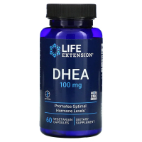 Купить Life Extension, ДГЭА, 100 мг, 60 вегетарианских капсул