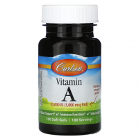 Купить Carlson, Витамин A, Vitamin A, 10000 МЕ, 100 мягких таблеток