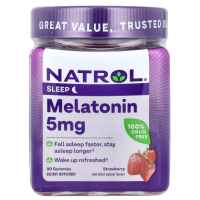 Купить Natrol, мелатонин, melatonin, 5 мг, 90 жевательных конфет