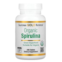 Купить California Gold Nutrition, Spirulina, Cпирулина, 500 мг, 240 таблеток