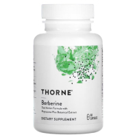 Купить Thorne, Berberine, Берберин, 60 капсул