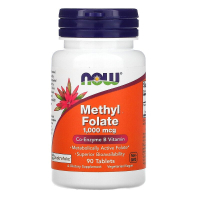 Купить Now Foods, метилфолат, 1000 мкг, 90 таблеток