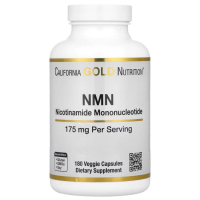Купить California Gold Nutrition, NMN ( никотинамид мононуклеотид ), 175 мг, 180 растительных капсул