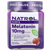 Купить Natrol, мелатонин, melatonin, 10 мг, 90 жевательных конфет
