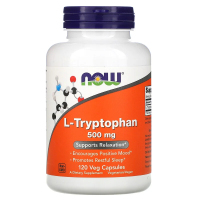 Купить NOW Foods, L-триптофан, 500 мг, 120 растительных капсул