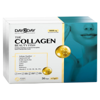 Купить DAY2DAY Collagen Beauty Fish, Морской коллаген для кожи, волос и ногтей, вкус вишня, 30 пакетик по 7 г
