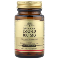 Купить Solgar, Megasorb CoQ-10, мегасорб с коэнзимом Q-10, 100 мг, 30 капсул