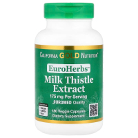 Купить California Gold Nutrition, Milk Thistle, экстракт расторопши, качество Euromed, 175 мг, 180 растительных капсул