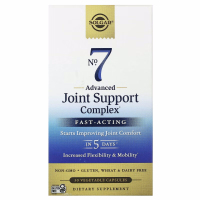 Купить Solgar, No. 7, Advanced Joint Support Complex, улучшенный комплекс для поддержки суставов, 30 растительных капсул