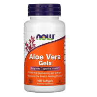 Купить NOW Foods, алоэ вера в капсулах, Aloe Vera Gels, 100 капсул