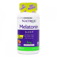 Купить Natrol, Мелатонин, медленное высвобождение, с повышенной силой действия, 5 мг, 90 таблеток