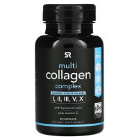 Купить Sports Research, Комплекс с коллагеном нескольких типов, Multi Collagen Complex, 90 капсул