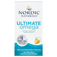 Купить Nordic Naturals, Ultimate Omega-3, со вкусом лимона, 60 капсул