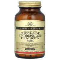 Купить Solgar, глюкозамин, гиалуроновая кислота, хондроитин и МСМ, Glucosamine Hyaluronic Acid Chondroitin MSM, 60 таблеток