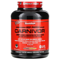 Купить MuscleMeds, Carnivor, изолят говяжьего белка, со вкусом шоколада и арахисового масла, 1876 г