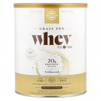 Купить Solgar, Whey To Go, сывороточный протеин от коров травяного откорма, шоколадный вкус, 1044 г