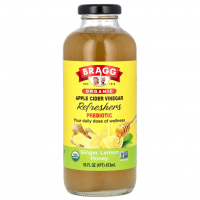 Купить Bragg, Освежающая добавка из органического яблочного уксуса, пребиотик, имбирь и лимон и мед, 473 мл