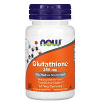 Купить NOW Foods, глутатион, glutathione, 250 мг, 60 вегетарианских капсул