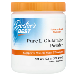 Купить Doctors Best, L-Glutamine, Л-глютамин в виде порошка, 300 г