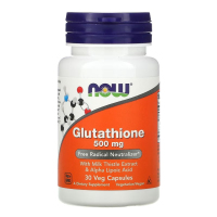 Купить NOW Foods, Глутатион, Glutathione, 500 мг, 30 вегетарианских капсул
