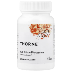 Купить Thorne, Milk Thistle Phytosome, фитосомы расторопши, 90 капсул