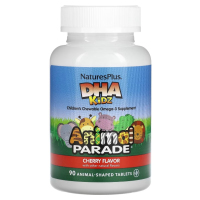 Купить Natures Plus, Animal Parade, ДГК для детей, детские жевательные таблетки, 90 таблеток