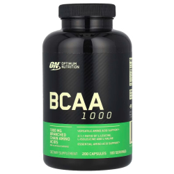 Купить Optimum Nutrition, BCAA 1000, аминокислоты с разветвлённой цепью, 200 капсул