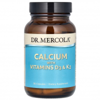Купить Dr. Mercola, Кальций с витаминами D3 5000 МЕ & K2, 90 капсул