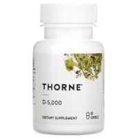 Купить Thorne, D-5000, Д-3 5000, 125 мкг (5000 МЕ), 60 капсул