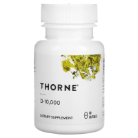 Купить Thorne, D-10 000, Д-3 10000, 250 мкг (10 000 МЕ), 60 капсул