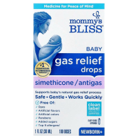 Купить Mommys Bliss, Gas Relief, средство от дискомфорта при газообразовании, 30 мл