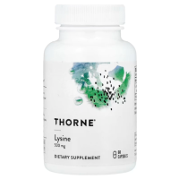 Купить Thorne, L-Lysine, Л-лизин, 500 мг, 60 капсул