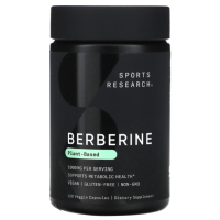 Купить Sports Research, Berberine, берберин, 500 мг, 120 растительных капсул