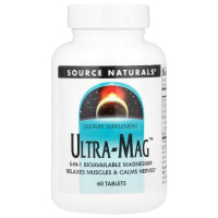 Купить Source Naturals, Ultra-Mag, Ультра-Маг, 60 таблеток