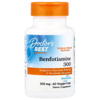 Купить Doctors Best, Бенфотиамин с BenfoPure, 300 мг, 60 растительных капсул