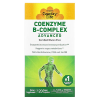 Купить Country Life, комплекс коэнзимов группы B, Coenzyme B-Complex, улучшенная формула, 120 капсул