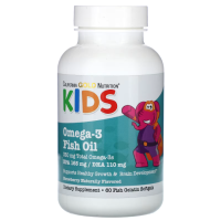 Купить California Gold Nutrition, Kids Omega-3 Fish Oil, рыбий жир с омега-3 для детей, 60 капсул