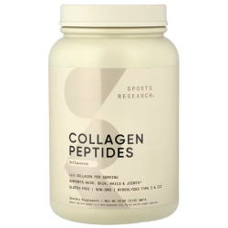 Купить Sports Research, Collagen Peptides, пептиды коллагена, с нейтральным вкусом, 907 г