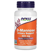 Купить NOW Foods, Д-манноза, D-mannose, 500 мг, 60 вегетарианских капсул