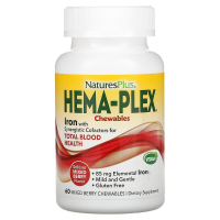 Купить Nature's Plus, Hema-Plex, ягодное ассорти, 60 жевательных пастилок
