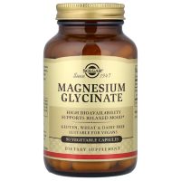 Купить Solgar, Глицинат магния, Magnesium Glycinate, 90 растительных капсул