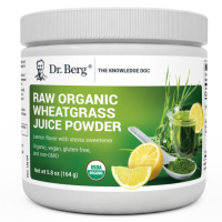 Купить Dr. Berg, Порошок из органического сока ростков пшеницы (сырой), лимон, 164 г