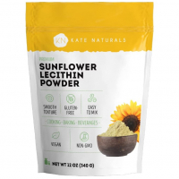 Купить Kate Naturals, Порошок лецитина подсолнечника, Sunflower Lecithin Powder, (12oz) 340 г