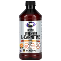 Купить NOW Foods, Sports, жидкий Л-карнитин, Liquid L-Carnitine, цитрусовый вкус, 3000 мг, 473 мл (16 жидких унций)