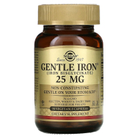 Купить Solgar, Gentle Iron, 25 мг, 90 растительных капсул
