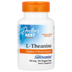 Купить Doctors Best, Л-теанин с Suntheanine, L-Theanine, 150 мг, 90 вегетарианских капсул