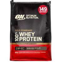 Купить Optimum Nutrition, 100% Whey сывороточный протеин, двойной шоколад, 4.61 кг