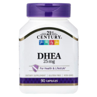 Купить 21st Century, DHEA, ДГЭА, 25 мг, 90 капсул
