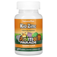 Купить Nature's Plus, Animal Parade, Kid Zinc для детей, натуральный вкус мандарина, 90 пастилок