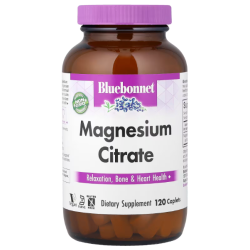 Купить Bluebonnet Nutrition, Magnesium Citrate, Цитрат магния, 120 капсул